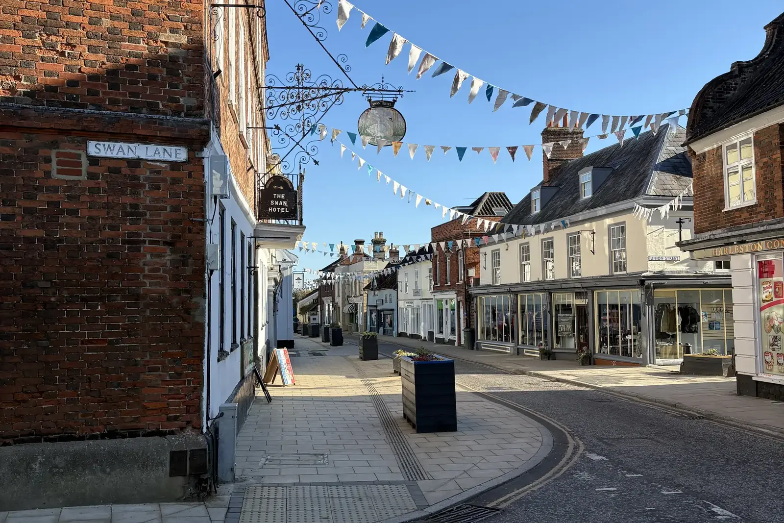 Harleston town centre in South Norfolk